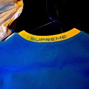 Blue supreme t shirt